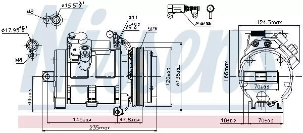 NISSENS 91182 Ölkühler, Motoröl für CADILLAC OPEL SAAB