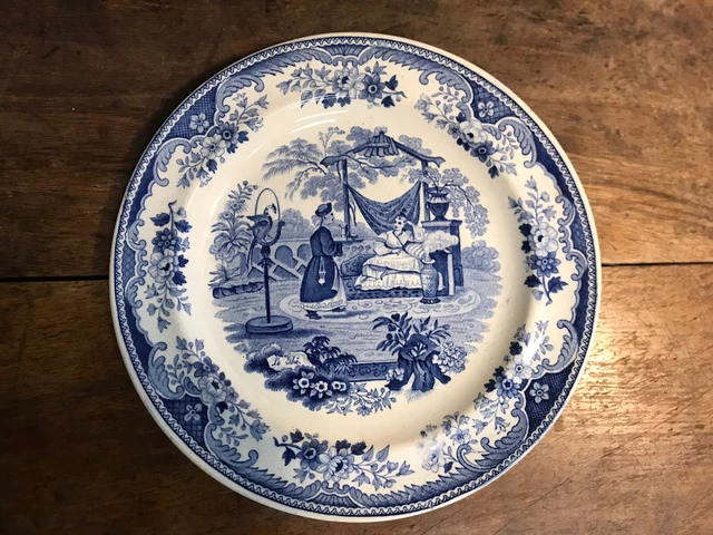 Assiette De Collection Signe Montereau Décor Asiatique