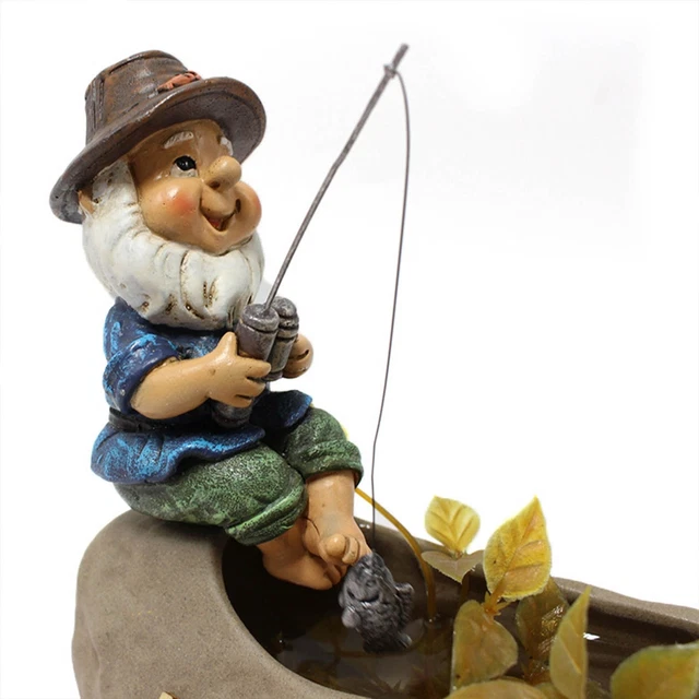 Statue Harz Minigarten Ornament Geschenk Gnom Thanksgiving Wasserdicht
