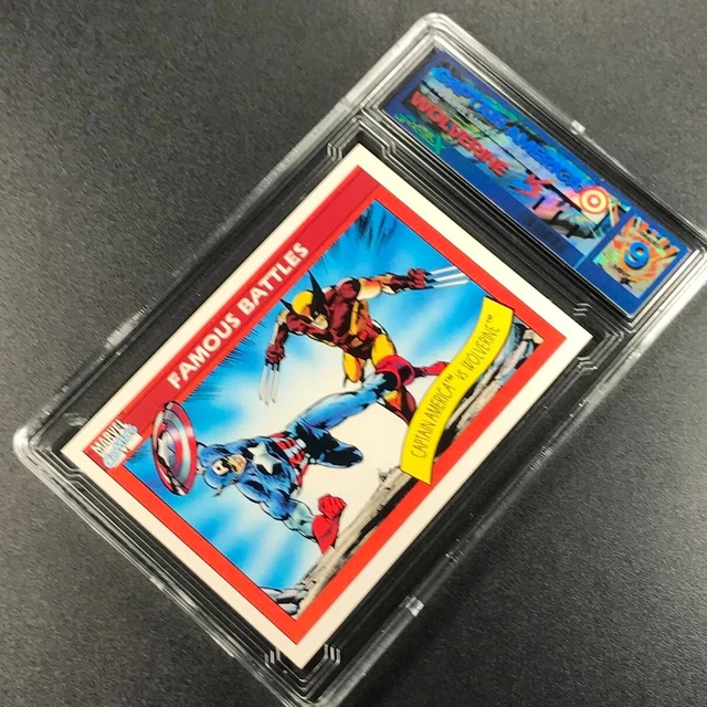 1990 Impel Marvel Universe #115 Captain America Vs Wolverine Pure Graded X Pgx 9