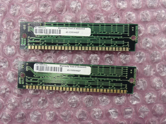 Mémoire RAM PC 64 Mo FPM 72 Broches SIMM - 60ns, Parité - Occasion Testée