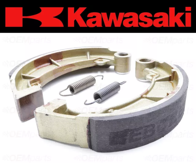 Set of (2) Kawasaki REAR Brake Shoes and Springs #42019-003 (See Fitment Chart)