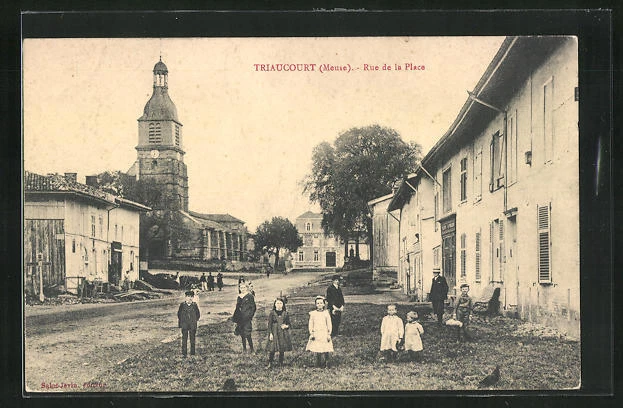 CPA Triaucourt, Rue de la Place