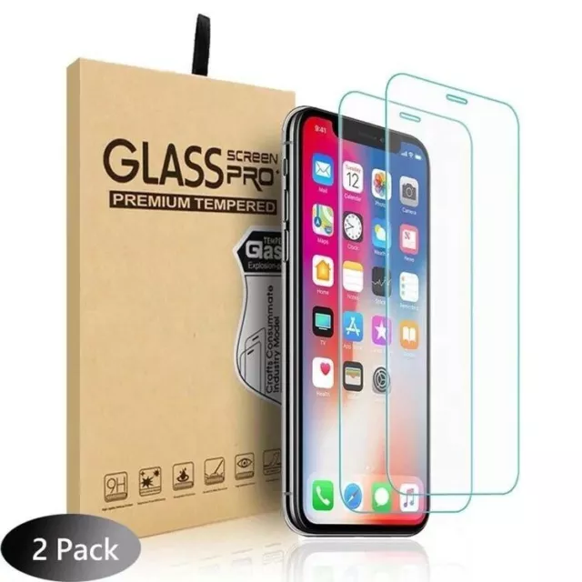 2 X TOP Quality Tempered Glass SCREEN PROTECTOR For iPhone 12 PRO MAX, MINI, PRO