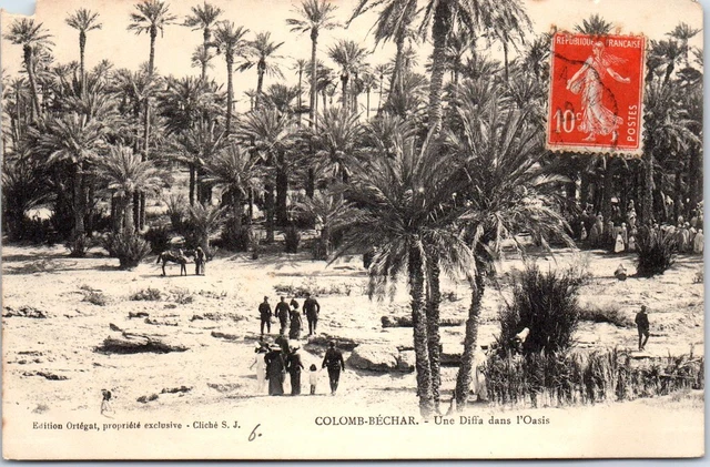 ALGERIE - COLOMB BECHAR - une diffa dans l'oasis