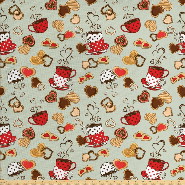 Fiesta del té Tejido por Metros Galletas en forma de corazón