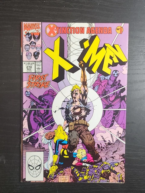 Uncanny X-Men #270 1st Print 1990 Written by Chris Claremont Jim Lee