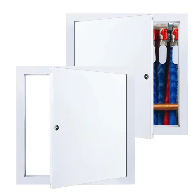 Puerta de acceso aleación aluminio paneles metálicos puerta de yeso