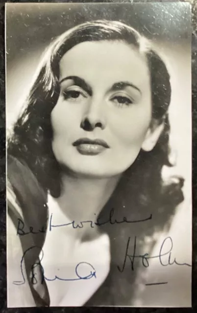 Sonia Holm signed 3.25x5.25" photo