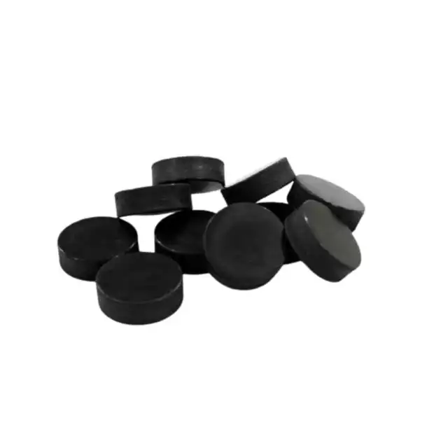 Pack Of 10 Ice Hockey Pucks / Puck Bundle - Black