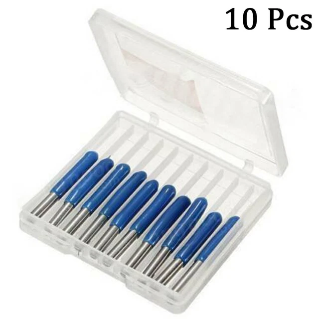 V Shape 3.175mm 30 Degree 0.1mm PCB Carbide Engraving Bits Milling Cutters CNC