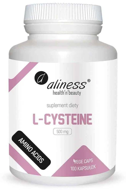 ALINESS L-CYSTEINE 500MG (L-Cystein) 100 Vege Kapseln VERSAND WELTWEIT ...