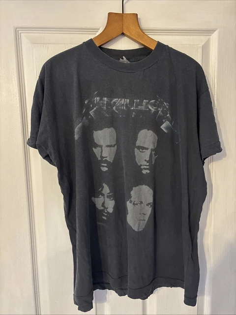 VINTAGE 1991 METALLICA T Shirt XL Concert Tour Faces Two Sided Self VINTAGE 1991 METALLICA T Shirt XL Concert Tour Faces Two Sided Self