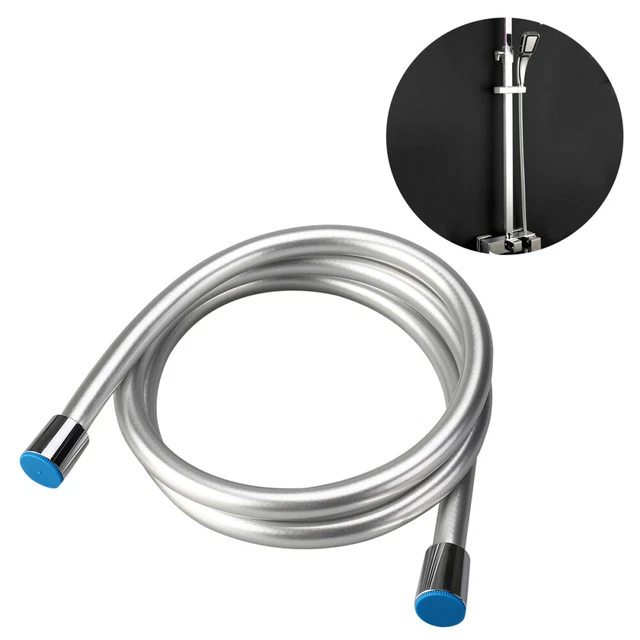 1,5 m manguera de ducha de repuesto PVC manguera de ducha de mano flexible (plata)
