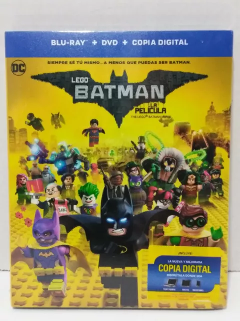 LEGO Batman La Pelicula (Blu-ray + DVD + Copia Digital) - En Español NEW SEALED