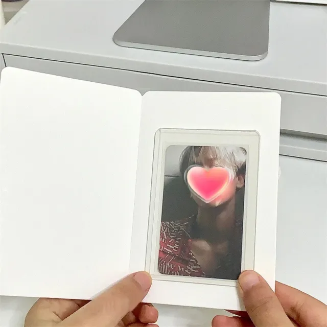 10pcs Ins Photocard Binder Fold Blank Cardboard Diy Photo Greeting Cards HoldAW