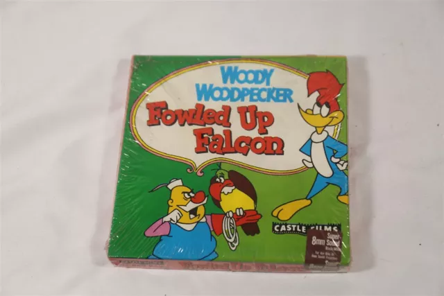 Super 8mm Sound Film Woody Woodpecker Fowled up Falcon SEALED