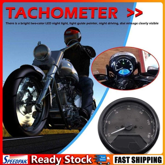 CS-363 Universal Waterproof Digital Fuel Meter Motorcycle Speedometer Tachometer