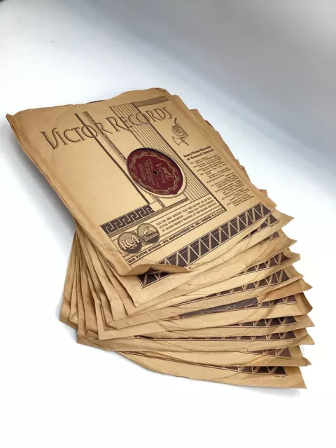 VICTOR RECORDS ~ LOT of (11) 12” 78rpm (1928-1938) With Factory Sleeves VICTOR RECORDS ~ LOT of (11) 12” 78rpm (1928-1938) With Factory Sleeves