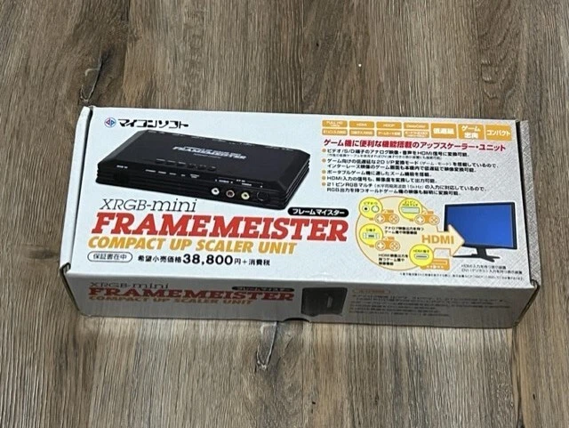 Xrb-Mini Framemeister Upscaler Unit Micomsoft Brand New + Euro Scart Adapter