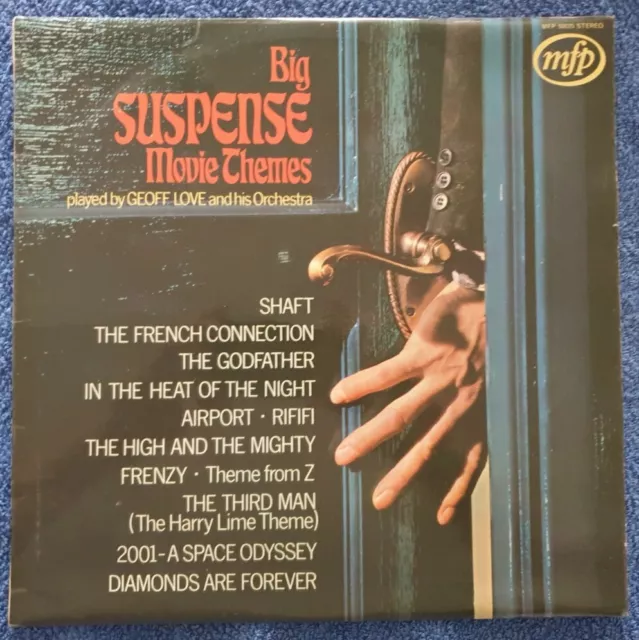 Geoff Love & His Orchestra:Big Suspense Movie Themes  12" Vinyl LP1972 Excellent