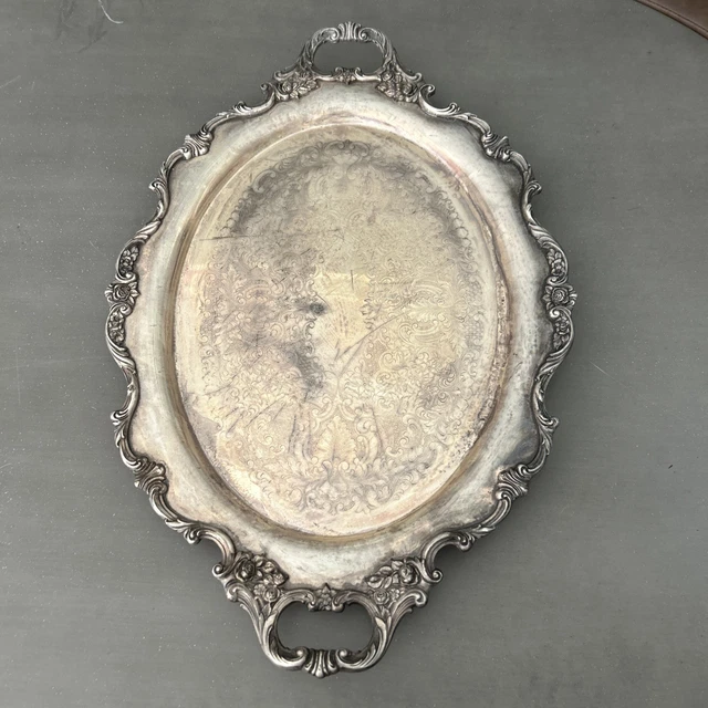 ROYAL ROSE BY WALLACE Silver plate 9829 Vintage Silverplate