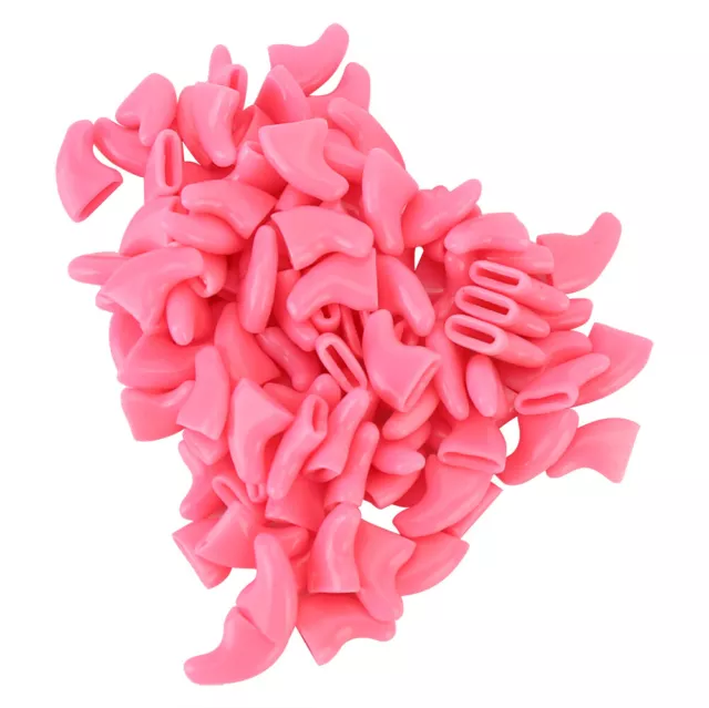 Rosa claro XS 100 PIEZAS Durable Mascota Gato Suave PVC Cubierta de uñas Pata Garra Envoltura G Sg5