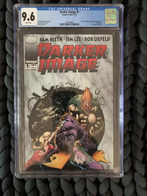 DARKER IMAGE #1 Comic CGC 9.6 WHITE PAGES 1993 JIM LEE ROB LIEFELD KEY ISSUE!!!!