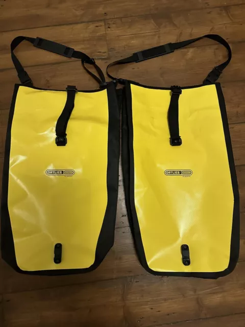 Ortleib Classic Back Roller Cycle Panniers. 2x 20L pair. Sun Yellow.  Unused.