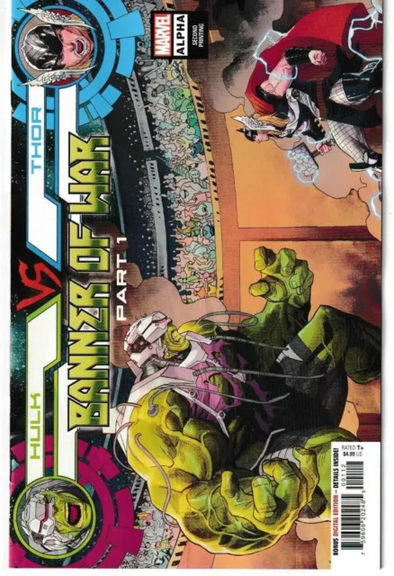 Hulk Vs Thor Banner War Alpha #1 2Nd Print Coccolo Var (Marvel 2022) "New Unread