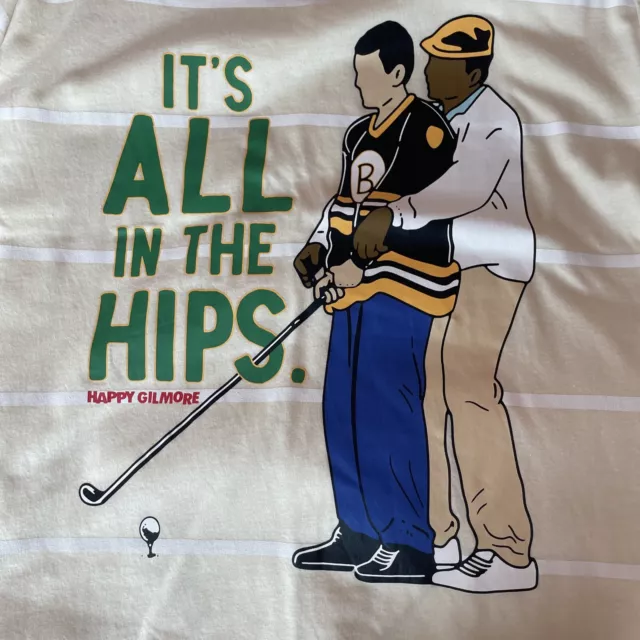 Happy Gilmore 18 Boston Bruins Jersey T-Shirt Hockey Golf Movie Adam  Sandler 