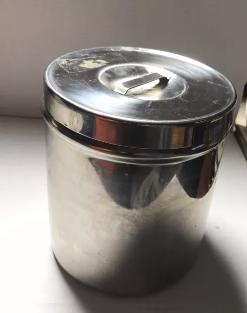 Vintage Vollrath Dressing Jar Stainless Steel #8803 Medical Kitchen