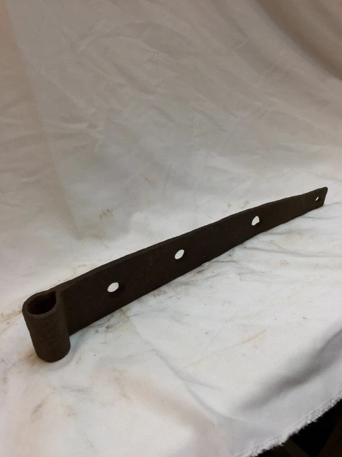 Antique Hand Forged Barn Hinge Strap Buckle 13" Wrought Iron 4