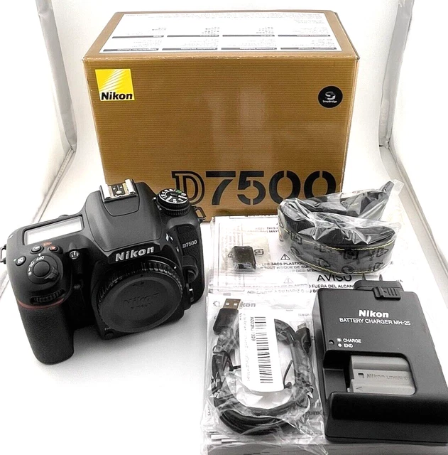 Nikon D7500 Digital SLR Camera 20.9MP WiFi 4K UHD Video- Shutter 2315 Near Mint