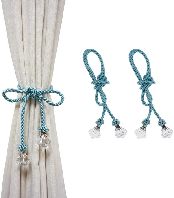 Curtain Tie Backs Rope Crystal Durable Holdbacks Rope Tieback Window Home Decor