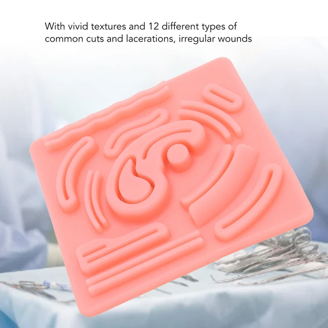 Silicone Laparoscopic Suture Practice Pad - Medical Training Simulator For Students & Professionals