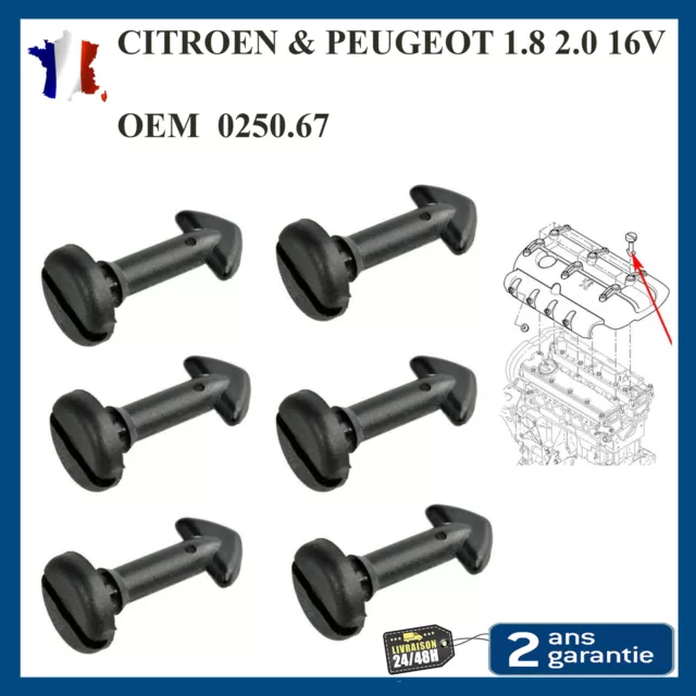 Lot vis avec Clips de fixation cache sous moteur CITROEN PEUGEOT