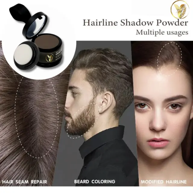 Hair Powder Cover Up Hairline Beard Shadow Instant Concealer Loss Makeup Tool UK