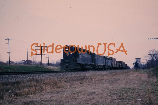 Vtg 1965 Train Slide 235 N&W Norfolk & Western GP-35 Engine Decatur IL X2P186