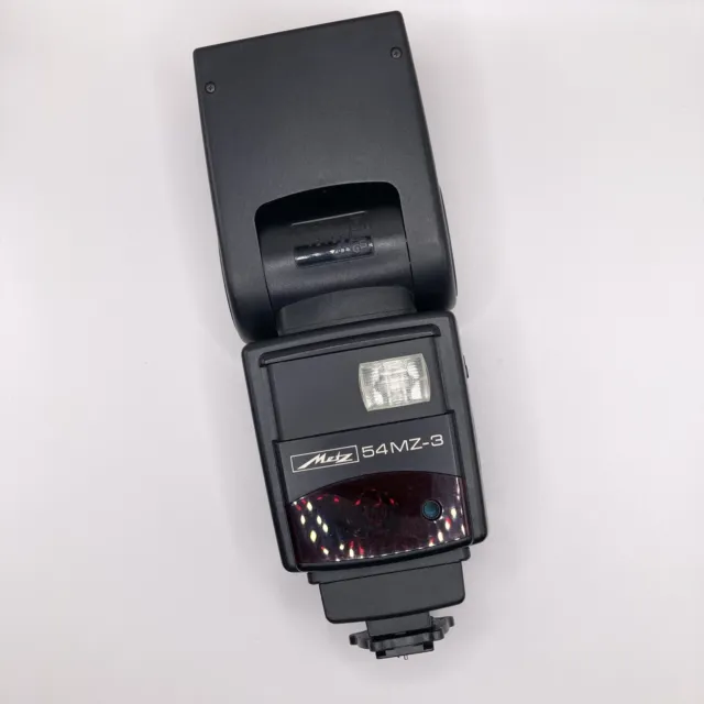 Metz 54MZ-3 Auto Flash for Nikon Canon Many Cameras Pivots for Repair or Parts 2
