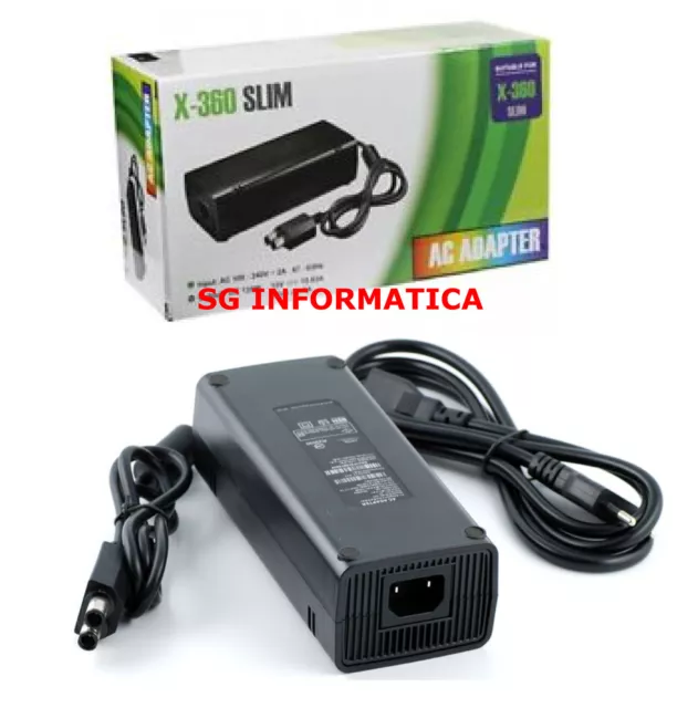 Alimentatore Di Ricambio Per Console Microsoft Xbox 360 Slim - 220 V Caricatore