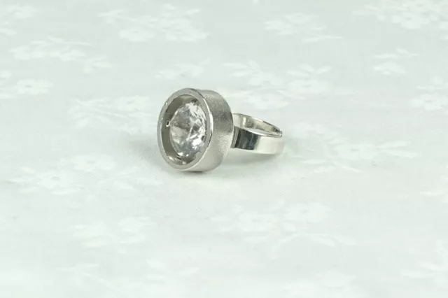 Theodor Klotz TEKA Germany Ring 925 Silber mit Bergkristall