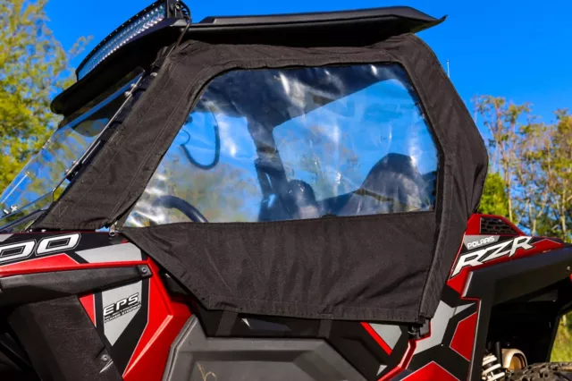 Polaris Rzr 1000 900S Lateral Puerta Superior Cabina Recintos Custom Hecho Negro