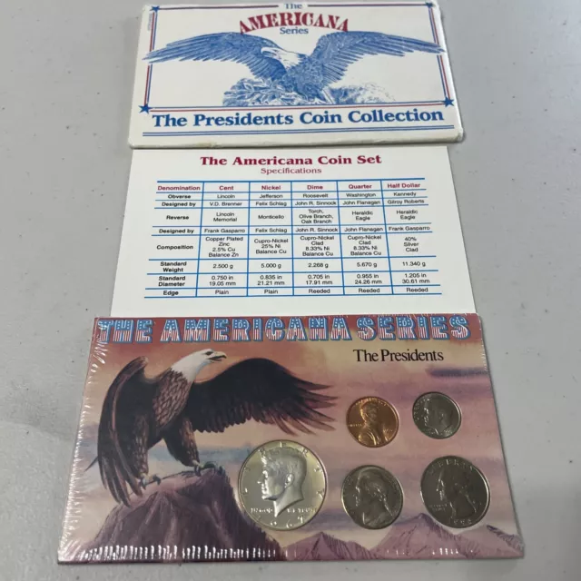 1967 Silver Half Dollar 40% The Americana Series The Presidents Coin Set Free