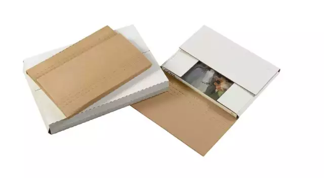 Pack of 50 Easy-Fold Mailers Multi-Depth Corrugated Box Mailers with Many Sizes