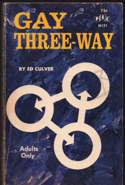 Gay Three-Way Ed Culver Vintage Sleaze Gay Pulp Paperback Good