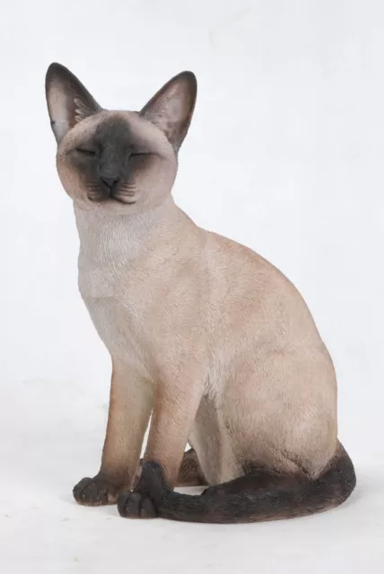 Siamese Cat Sitting Garden Statue Garden Decoration Home Decor Animal Statue