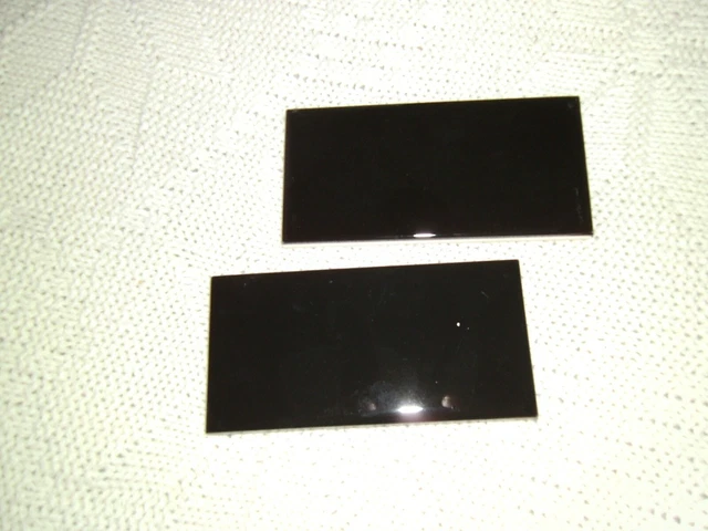 (1) Black Ceramic Tile 3x6 in Vintage Subway Rectangle Glossy American Olean