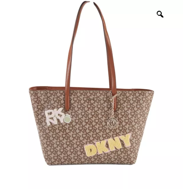 DKNY+Bryant+Park+Small+Signature+Floral+Flap+Crossbody+Tax for sale online