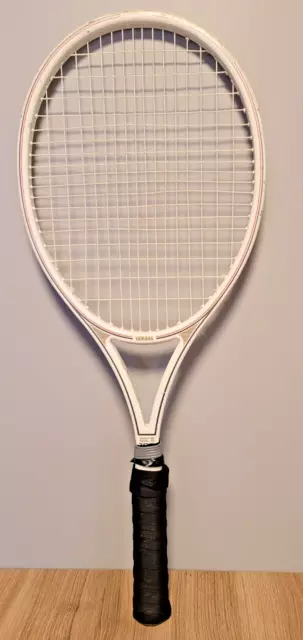 Vintage Yamaha Ceramics White Gold 100 Tennis racket racquet 4 5/8 Grip